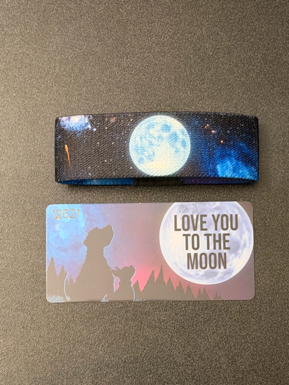 ZOX “Love You to the Moon and Back” Reversible Fabric Bracelet (SM #12621)